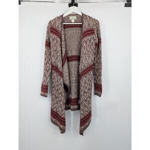 Ruby Moon Open Front Cardigan Women's Small Aztec Southwestern Rodeo Country